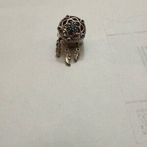 Pandora Silver Dreamcatcher with Colorful Accents